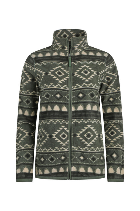 Weird Fish Rochelle Full Zip Printed Micro Fleece 203138